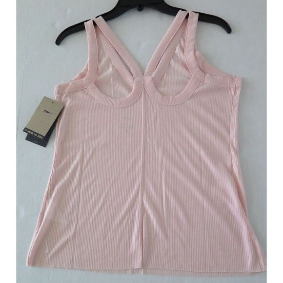 Nike Yoga DD5545 864 Women's Sz M Pale Coral Dri-FIT Ribbed Tank Top - Picture 4 of 8
